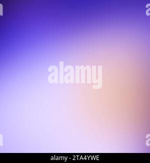 Farbverlauf verschwommenes blaues helloranges Aura abstrakter bunter Hintergrund Milchglaseffekt Stockfoto