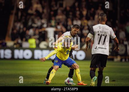 Talocha, Alfonso Trezza während der Liga Portugal 23/24 Spiel zwischen dem SC Farense und dem FC Arouca, Estadio de Sao Luis, Faro, Portugal. (Maciej Rogowski) Stockfoto