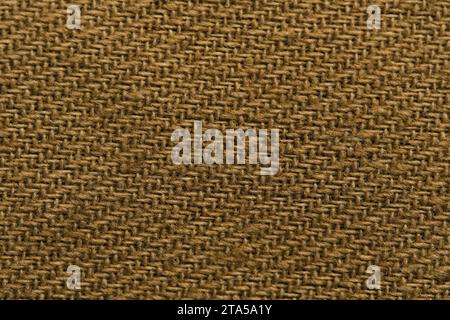 Textur brauner Stoff in Makrofoto Stockfoto