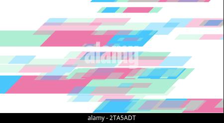 Farbenfrohe geometrische Elemente abstrakte Technologie minimaler Hintergrund. Vektordesign Stock Vektor