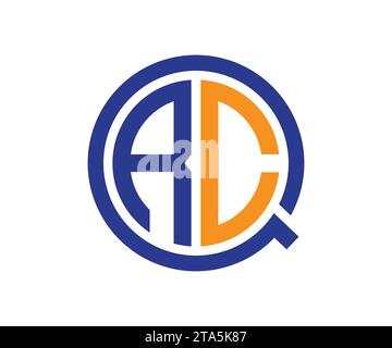 QRC-Logo-Design-Vektorvorlage Stock Vektor
