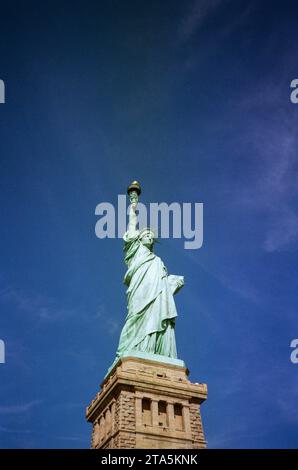 Freiheitsstatue, Liberty Island, New York City, Vereinigte Staaten von Amerika. Stockfoto