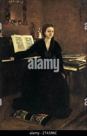 Madame Camus am Piano 1869 von Edgar Degas Stockfoto