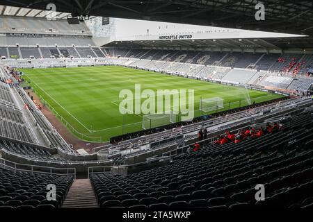 Allgemeine Ansicht von St. James Park, Heimstadion von Newcastle United - Newcastle United / Aston Villa, Premier League, St. James' Park, Newcastle upon Tyne, Großbritannien - 12. August 2023 nur redaktionelle Verwendung - es gelten Einschränkungen von DataCo Stockfoto