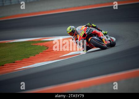 Joan mir aus Spanien und das Repsol Honda Team fahren während des Moto GP Valencia Tests am 28. november 2023 auf dem Ricardo Tormo Circuit (Cheste, Moto GP Valencia) Stockfoto