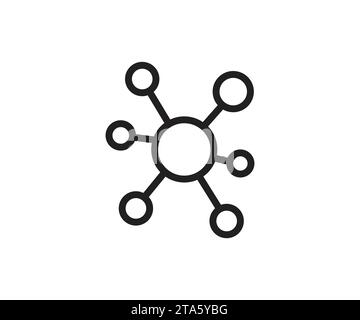 Vektorpanat mit Datenlogo Stock Vektor