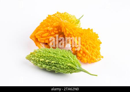 Sein lateinischer Name ist Momordica charantia L. und er gehört zur Familie der Cucurbitaceae und ist unter den Menschen als der potente Granatapfel bekannt. Turk Stockfoto