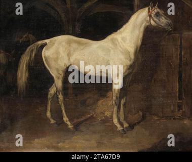 Graues Pferd namens L'Aly 1810-14 von Theodore Gericault Stockfoto