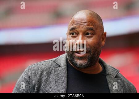 Aktenfoto vom 06/22 des ehemaligen Fußballspielers John Barnes. Ein Richter hat einen Insolvenzantrag, der von Steuerbeamten gegen den ehemaligen Fußballspieler Liverpool und England eingereicht wurde, abgewiesen. Erscheinungsdatum: Mittwoch, 29. November 2023. Stockfoto