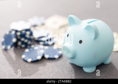 Dieses auffällige Bild von zwei Miniaturgeschäften, die Hand schütteln, könnte für die Börse, das Bankwesen, das Immobilienmanagement und das Vermögensmanagement verwendet werden. Die Stockfoto