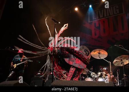 Glasgow, Schottland, Großbritannien. November 2023. Fotos von Corey Glover of Living Colour, der am 28. November 2023 in der o2 Academy in Glasgow auftritt Credit: Glasgow Green bei Winter Time/Alamy Live News Stockfoto