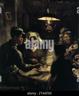 Die Kartoffelfresser (Detail) April 1885, Nuenen von Vincent Van Gogh Stockfoto