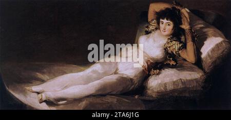 Die gekleidete Maja (La Maja Vestida) 1800-03 von Francisco de Goya Y Lucientes Stockfoto