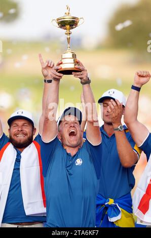 Aktenfoto vom 11/23 von Luke Donald, der Europa beim Ryder Cup 2025 in Bethpage Black in New York Captain wird, hat Ryder Cup Europe bekanntgegeben. Erscheinungsdatum: Mittwoch, 29. November 2023. Stockfoto