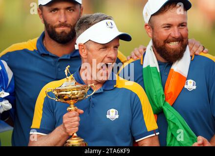 Aktenfoto vom 11/23 von Luke Donald, der Europa beim Ryder Cup 2025 in Bethpage Black in New York Captain wird, hat Ryder Cup Europe bekanntgegeben. Erscheinungsdatum: Mittwoch, 29. November 2023. Stockfoto