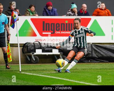 Bristol, Großbritannien. November 2023. Ashton Gate Stadium Manchester United Frauen treten im Ashton Gate Stadium, Bristol, Vereinigtes Königreich gegen Bristol City Women auf, was zu einem 2-0 Sieg gegen Manchester am 26/11/2023 führte Veronica Iweanya/SPP (Veronica Iweanya/SPP) Credit: SPP Sport Press Photo. /Alamy Live News Stockfoto