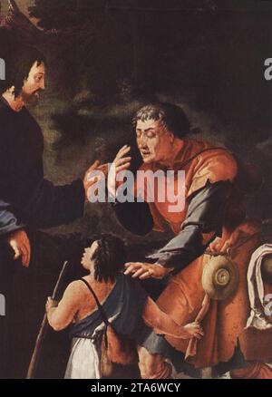 Christ Healing the Blind (Detail) 1531 von Lucas Van Leyden Stockfoto