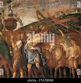 Triumphe von Caesar (Szene 4) 1485-95 von Andrea Mantegna Stockfoto