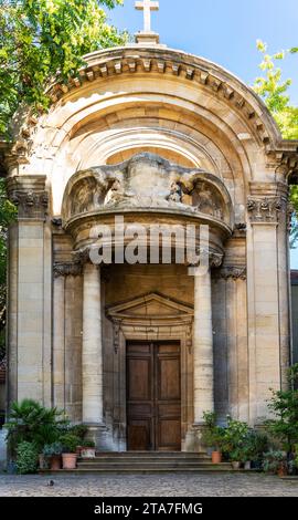 Die Kirche Saint-Ephrem-le-Syriaque, syrisch-katholische Kirche aus dem 14. Jahrhundert, 5. Arrondissement, in der Nähe der Universität Sorbonne, Paris, Frankreich Stockfoto