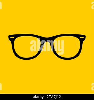 Brille Symbol isoliert auf weißem Hintergrund, Sonnenbrille Vektor Illustration Stock Vektor