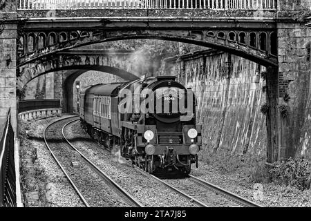 34046 'Braunton' - Bath Christmas Market, 1Z46 London Victoria - Bath Spa @ Sydney Gardens am 28. November 2023. Stockfoto