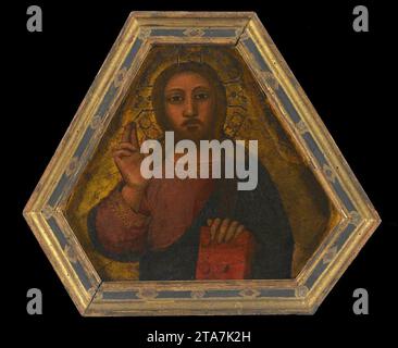 Christus Segen um 1350 von Nardo Di Cione Stockfoto