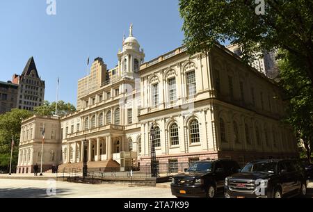 New York, USA - 24. Mai 2018: New York City Hall. Stockfoto