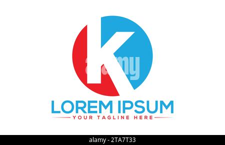 K-Logo-Design einzigartiges und modernes Logo-Design Stock Vektor