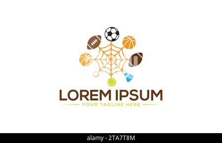 Spiele Spielen Logo-Design einzigartiges und modernes Logo-Design Stock Vektor