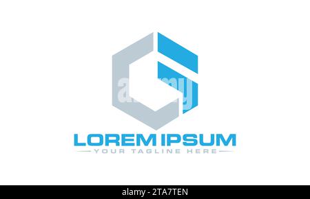 GF Logo Design einzigartiges und modernes Logo Design Stock Vektor