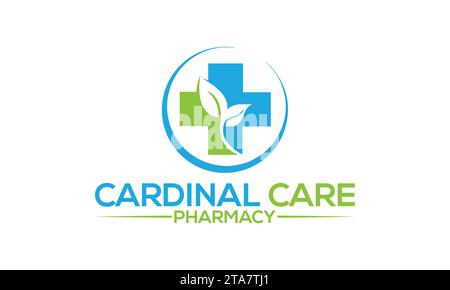 Medizinisches Logo-Design einzigartiges und professionelles Logo-Design Stock Vektor