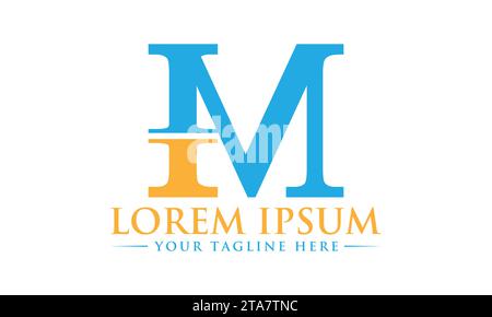Im-Logo-Design einzigartiges und kreatives Logo-Design Stock Vektor