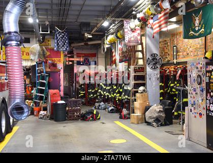 New York, USA - 10. Juni 2018: FDNY Ten House in der Liberty Steet in Lower Manhattan. Stockfoto