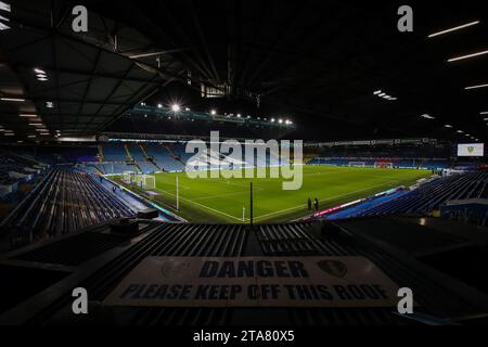 Leeds, Großbritannien. November 2023. Ein allgemeiner Blick in das Elland Road Stadium vor dem Sky Bet Championship Match Leeds United vs Swansea City in der Elland Road, Leeds, Großbritannien, 29. November 2023 (Foto: James Heaton/News Images) in Leeds, Großbritannien am 29.11.2023. (Foto: James Heaton/News Images/SIPA USA) Credit: SIPA USA/Alamy Live News Stockfoto