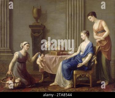 Joseph-Marie Vien - La Marchande d'Amours 1763. Stockfoto