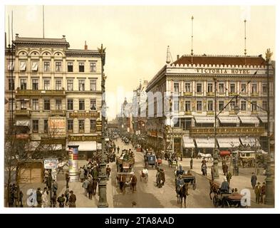 Victoria Hotel, unter den Linden, Berlin, Deutschland- Stockfoto