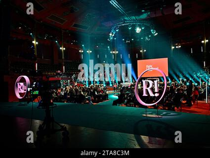 Die Verleihung des Right Livelihood Award 2023 im Cirkus in Stockholm, Schweden. November 2023. Foto: Magnus Lejhall/TT/kod 10658 Credit: TT News Agency/Alamy Live News Stockfoto