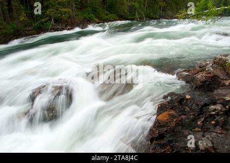 Baileys Rutsche, Wells Gray Provincial Park, Britisch-Kolumbien, Kanada Stockfoto