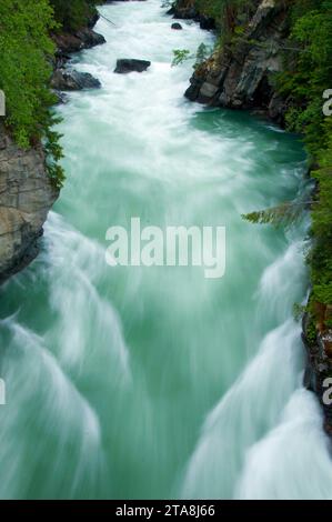 Fraser River, Mt Robson Provincial Park, Britisch-Kolumbien, Kanada Stockfoto