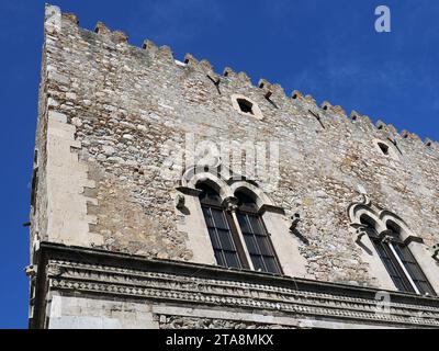 Palazzo Corvaja, Palast, Taormina, Messina, Sizilien, Sizilien, Italien, Europa Stockfoto