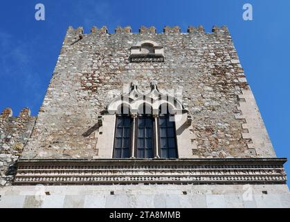 Palazzo Corvaja, Palast, Taormina, Messina, Sizilien, Sizilien, Italien, Europa Stockfoto