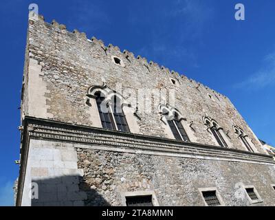 Palazzo Corvaja, Palast, Taormina, Messina, Sizilien, Sizilien, Italien, Europa Stockfoto