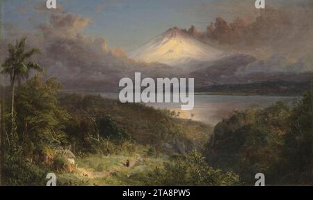 Blick auf Cotopaxi von der Frederic Edwin Church 1867. Stockfoto