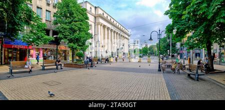 Vitosha Boulevard, Sofia, Bulgarien Stockfoto