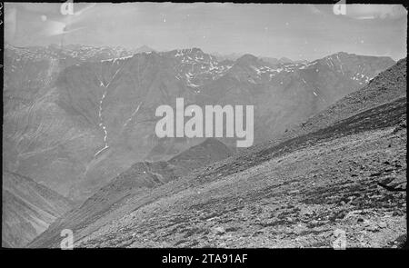 Blick auf die San Juan Mountains vom Gipfel des King Salomon Mountain, 13.600 Meter hoch. Silverton Quadrangle. San... Stockfoto