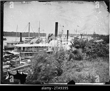 Blick auf die Pamunkey River (Virginia) weiße Haus Landung Stockfoto