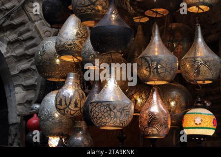 Marokkanische Lampen Stockfoto