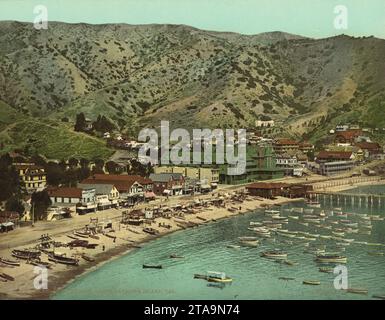 The Beach, Avalon, Santa Catalina Island, Kalifornien 1903. Stockfoto