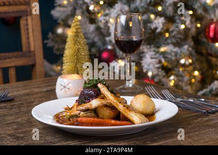 Weihnachtsessen Stockfoto