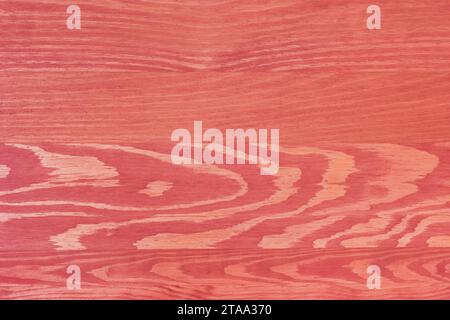 Burgunderfarbe Holz abstrakte Oberfläche Muster Brett Textur Planke Hintergrund Farbe rot Nahaufnahme. Stockfoto